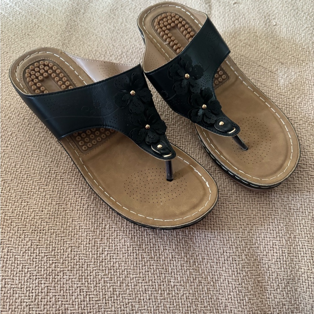 Wedge Sandals. Never worn